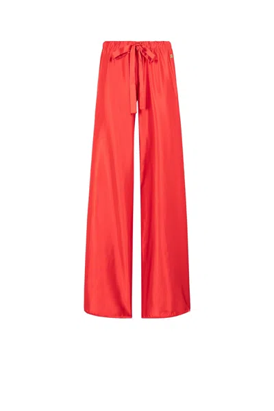 Roberto Cavalli Wide-leg Trousers In Red