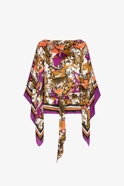 ROBERTO CAVALLI KAFTAN MIT GEPARDEN-PRINT