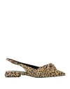 Roberto Cavalli Woman Ballet Flats Black Size 8 Leather In Black