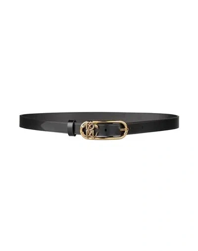 Roberto Cavalli Woman Belt Black Size 38 Cowhide