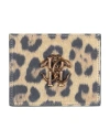 Roberto Cavalli Woman Cardholder Beige Size - Leather