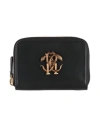 Roberto Cavalli Mirror Snake-plaque Wallet In Black