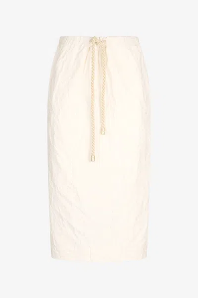 ROBERTO CAVALLI MIDI-ROCK MIT KORDELZUG