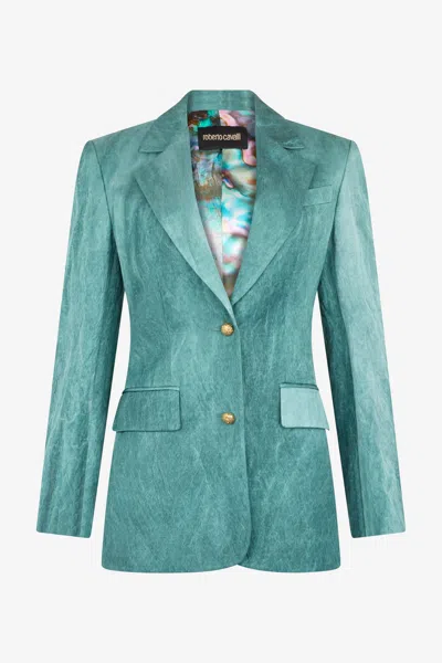 ROBERTO CAVALLI STRUKTURIERTER EINREIHER-BLAZER