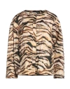 Roberto Cavalli Jacket With Tiger Print In Beige