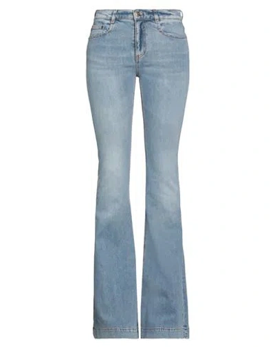 Roberto Cavalli Woman Jeans Blue Size 10 Cotton, Elastane