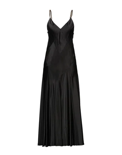 Roberto Cavalli Long Dresses In Black