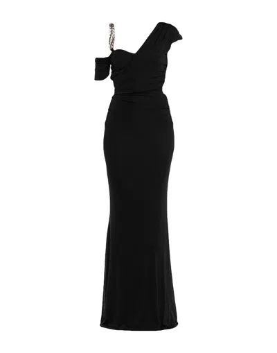Roberto Cavalli Long Dresses In Black