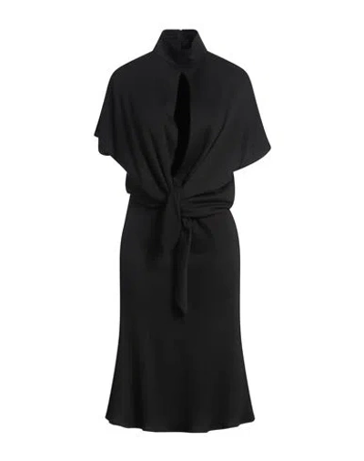 Roberto Cavalli Woman Midi Dress Black Size 10 Viscose