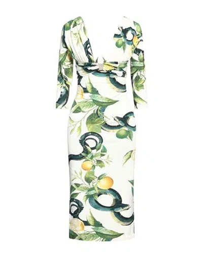 Roberto Cavalli Tiger Tooth-detailed Snake-print Midi Dress In Multicolor