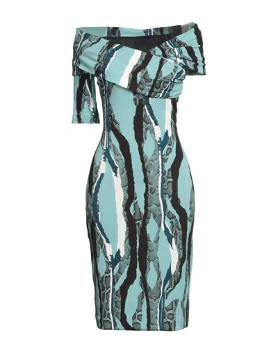 Roberto Cavalli Midi Dresses In Blue