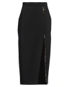 Roberto Cavalli Woman Midi Skirt Black Size 10 Polyester In Black
