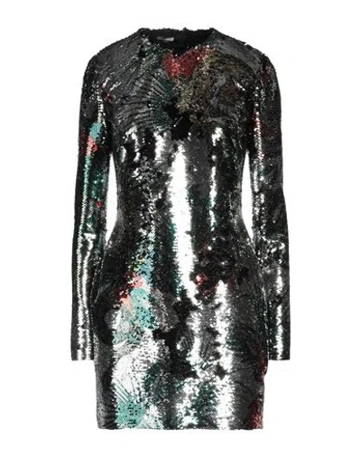 Roberto Cavalli Woman Mini Dress Green Size 8 Polyester, Elastane