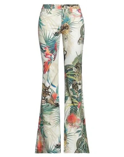 Roberto Cavalli Woman Pants Beige Size 6 Cotton, Elastane