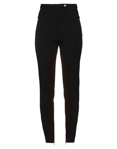 Roberto Cavalli Woman Pants Black Size 10 Viscose, Acetate, Elastane, Polyamide