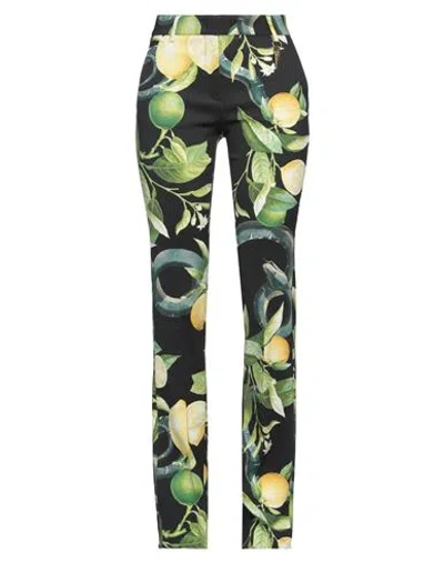 Roberto Cavalli Woman Pants Black Size 10 Viscose, Elastane
