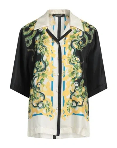ROBERTO CAVALLI ROBERTO CAVALLI WOMAN SHIRT BLACK SIZE 10 SILK