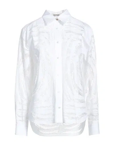 Roberto Cavalli Woman Shirt White Size 4 Cotton