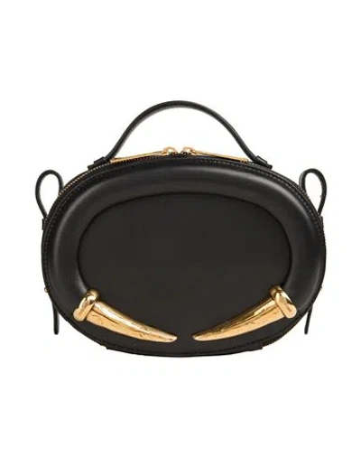 Roberto Cavalli Woman Shoulder Bag Black Size - Leather