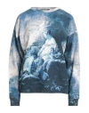 Roberto Cavalli Woman Sweatshirt Navy Size 4 Cotton