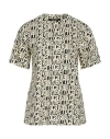 Roberto Cavalli Woman T-shirt Cream Size 8 Cotton In White