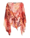 Roberto Cavalli Silk Blouse In Orange