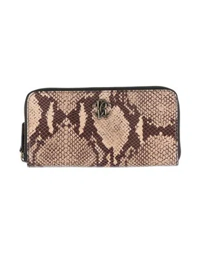 Roberto Cavalli Woman Wallet Beige Size - Leather