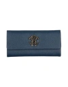 Roberto Cavalli Woman Wallet Midnight Blue Size - Bovine Leather In Blue