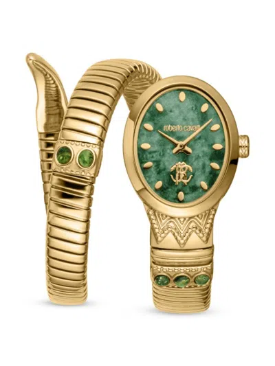 Roberto Cavalli Women's 22.5mm Stainless Steel Bracelet Watch In Turquoise