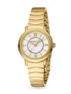Roberto Cavalli Women's Quartz Gold-tone Stainless Steel Watch 30mm In Silver