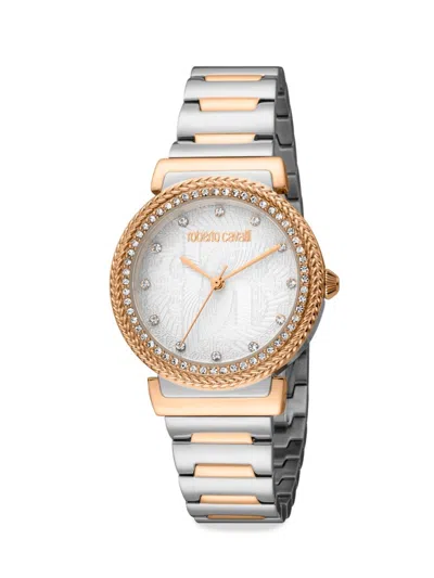 ROBERTO CAVALLI WOMEN'S 32MM TWO TONE STAINLESS STEEL BRACELET WATCH