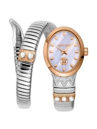 Roberto Cavalli Women's 34mm Stainless Steel Wraparound Watch In Neutral