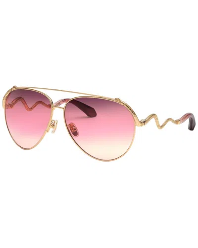Roberto Cavalli Women's 65mm Sunglasses In Gold