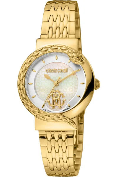 Roberto Cavalli Women's By Franck Muller 30mm Quartz Watch In Gold