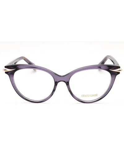 Roberto Cavalli Women's Cat Eye Eyeglasses - Vrc018m Style In Purple