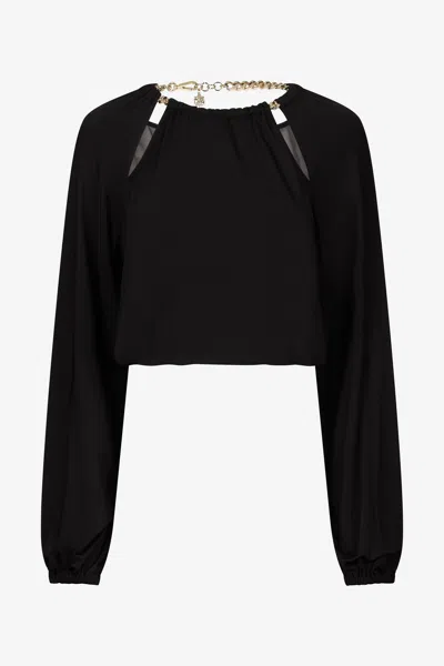 Roberto Cavalli Women Long-sleeve T-shirt In Black