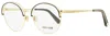 ROBERTO CAVALLI WOMEN'S OVAL EYEGLASSES RC5084 032 GOLD/BLACK 54MM