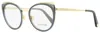 Roberto Cavalli Women's Oval Eyeglasses Rc5114 020 Gold/transparent Gray 53mm In Multi