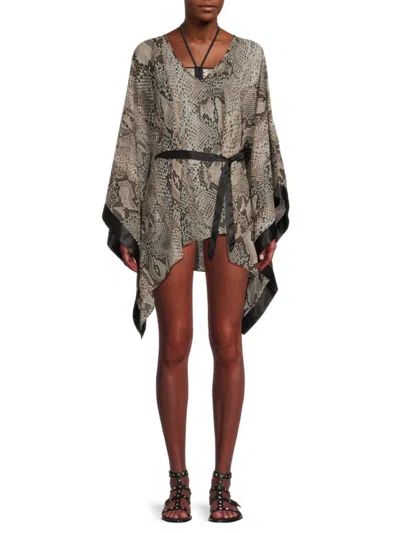 Roberto Cavalli Women's Paisley Cover Up In Neutral
