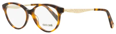 Roberto Cavalli Women's Pantos Eyeglasses Rc5094 052 Havana/gold 53mm In Multi