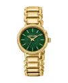 ROBERTO CAVALLI WOMEN'S QUARTZ GOLD-TONE STAINLESS STEEL WATCH 30MM