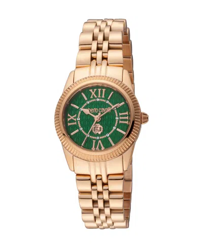 Roberto Cavalli Women's Quartz Rose-gold Stainless Steel Watch 28mm
