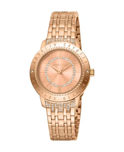 Roberto Cavalli Women's Quartz Rose-gold Stainless Steel Watch 32mm