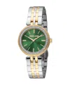 Roberto Cavalli Women's Quartz Two-tone Stainless Steel Watch 30mm In Silver