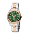 Roberto Cavalli Women's Quartz Two-tone Stainless Steel Watch 32mm In Silver