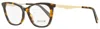 Roberto Cavalli Women's Rectangular Eyeglasses Rc5095 052 Havana/gold 54mm In Multi