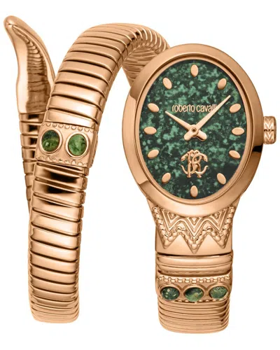 Roberto Cavalli Women's Serpente Ornato Watch In Gold