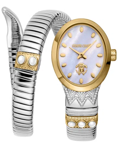 Roberto Cavalli Women's Serpente Ornato Watch In Metallic