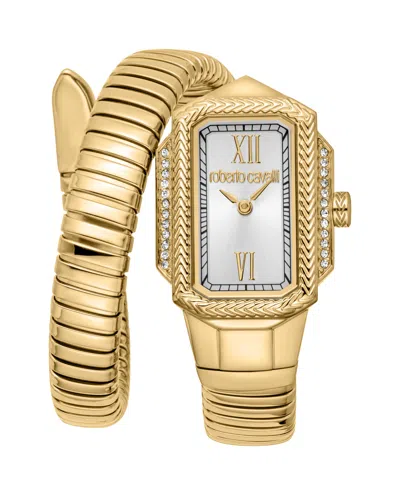 Roberto Cavalli Women's Snake Stainless Steel Watch In Gold