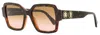 ROBERTO CAVALLI WOMEN'S SQUARE SUNGLASSES RC1130 56F DARK HAVANA 54MM